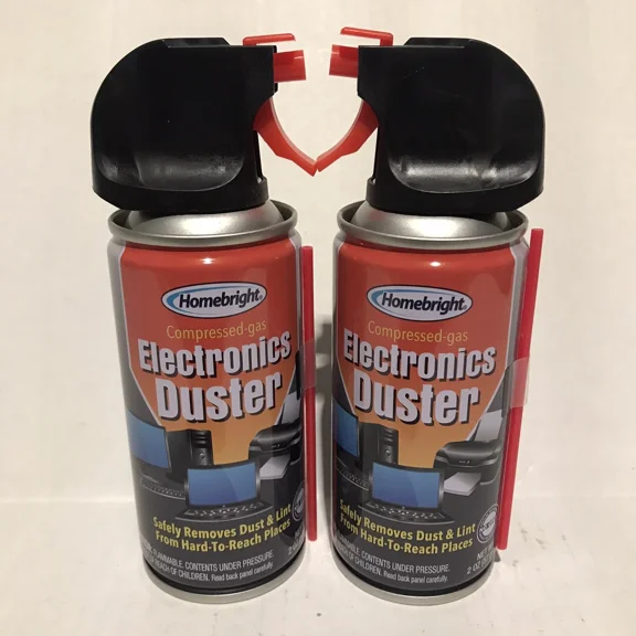 Lot Of 2 Air Duster Cans Spray Electronics 2 Oz Keyboard Particle Dust Remover