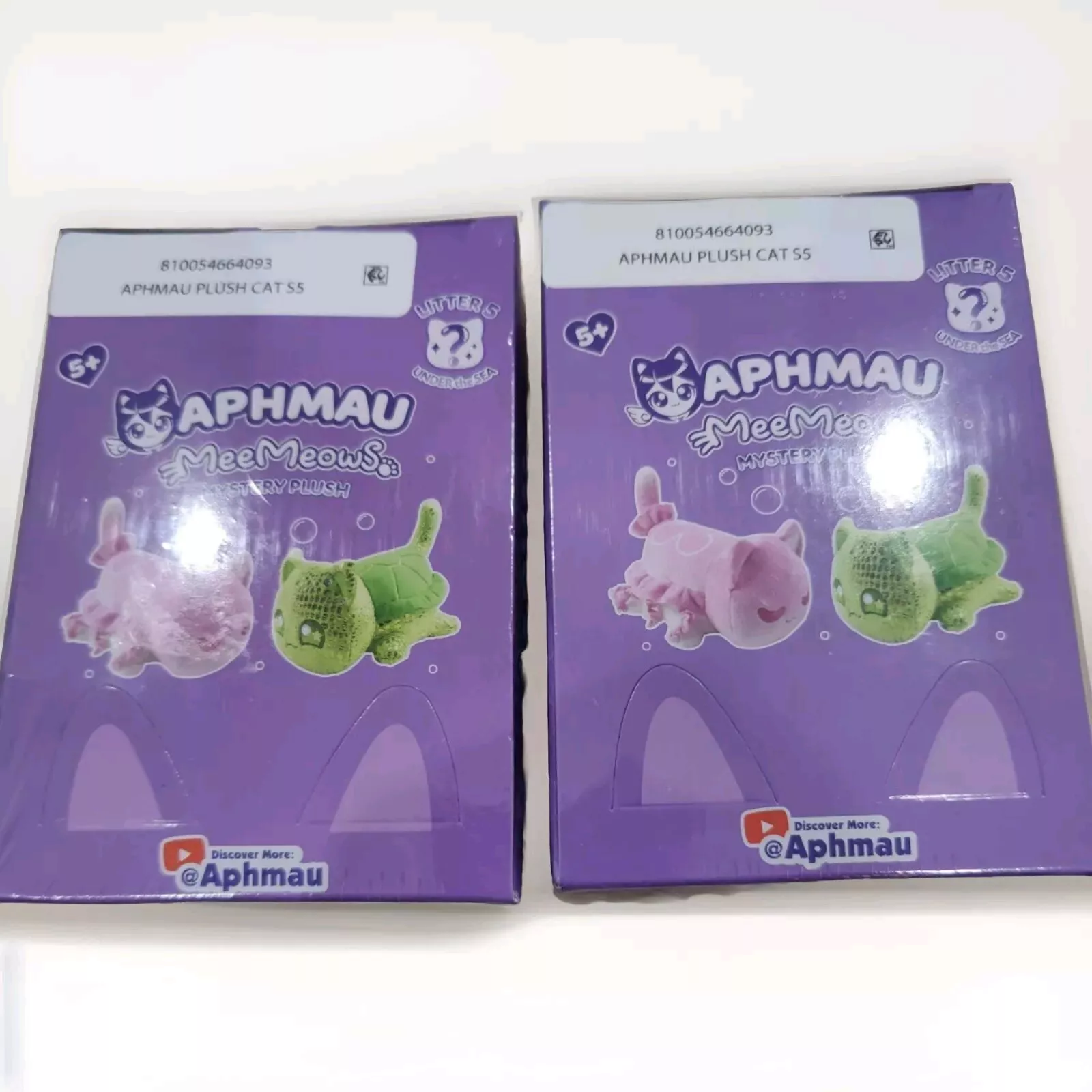 Lot Of 2 Aphmau 6 MeeMeow Mini Mystery Surprise Cuddle Plush, Series 5