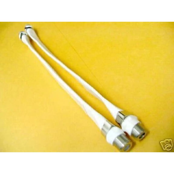 Lot Of (2) Steren 205-090Wh Catv/Sat/Dss Rg6 Coax Flat Door/Window Jumper Cable