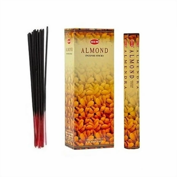 Lot Of 40 Sticks Hem Almond Incense - 2 Tube Of 20 Sticks = 40 Sticks