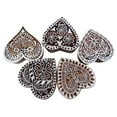 thumbnail image 1 of Lot Of 5 Pcs Hand Carved Stamp Textile Printing Block Stamp For Clay Woodblock, 1 of 4