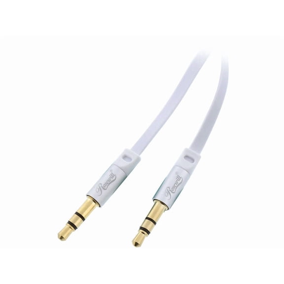 Lot Of 5 Rosewill Rac-6Wh - 6-Foot 3.5Mm Flat Audio Cable, White