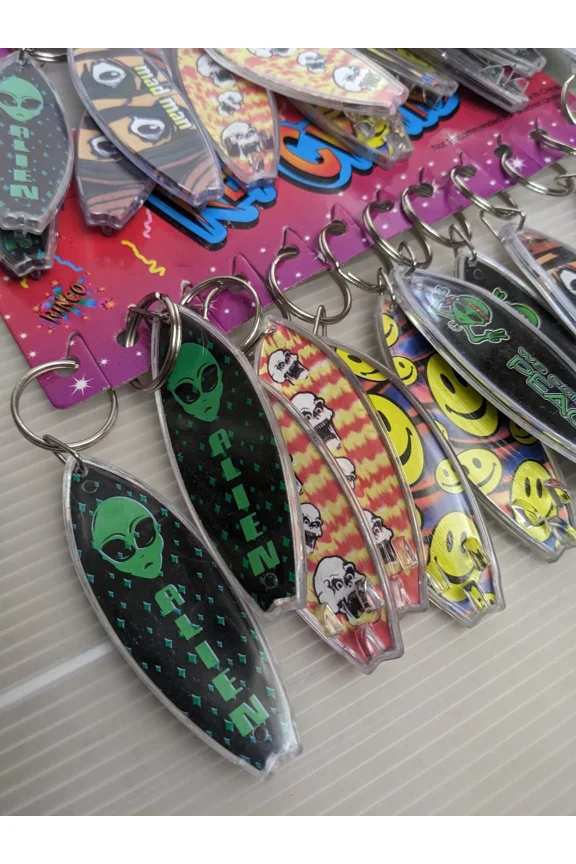 Lot Of 5 Surfboard Key Chains Luau Pool Party Favors