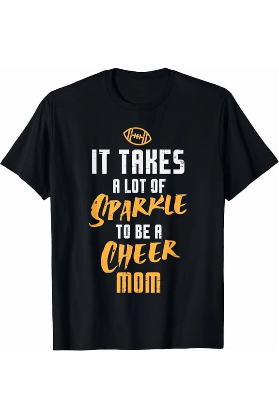 Lot Of Sparkle Cheer Mom American Football Sports Mama Women T-Shirt
