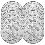 Lot of 10 - 1 Troy oz Alexander the Great Design .999 Fine Silver Round