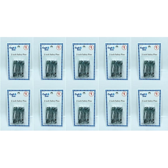 Lot of 10 Allary 2" Crafter's Safety Pins
