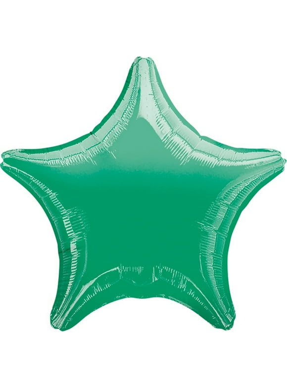 Lot of 10 Anagram Green Star Shape Foil Mylar 19" Balloons Birthday Party Decoration
