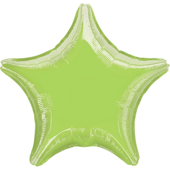 Lot of 10 Anagram Lime Green Star Shape Foil Mylar 19" Balloons Birthday Party Decoration