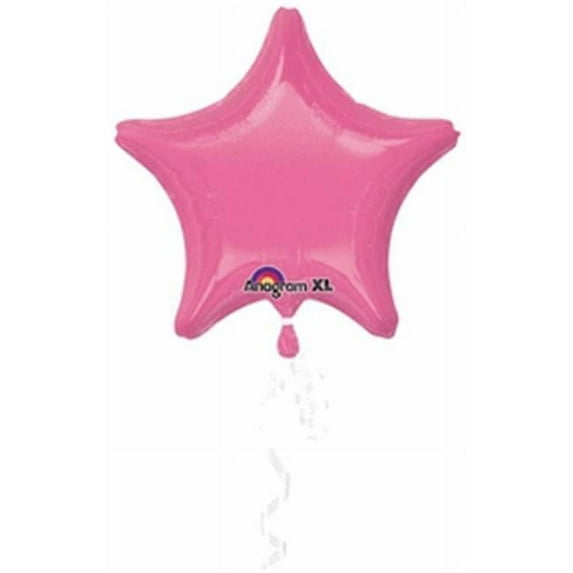 Lot of 10 Anagram Rose Star Shape Foil Mylar 19" Balloons Birthday Party Decoration
