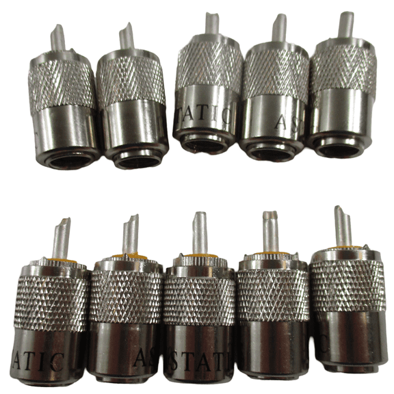 Lot of 10 Astatic PL259 CB Radio Antenna Coax Cable Connector  302-ASTPL259Z