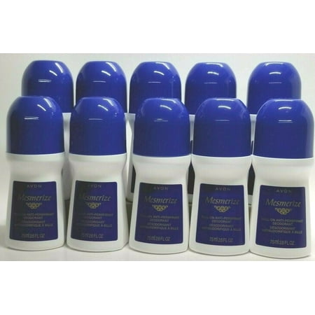 Lot of 10 -Avon MESMERIZE Roll-on Deodorant 2.6 fl.oz.