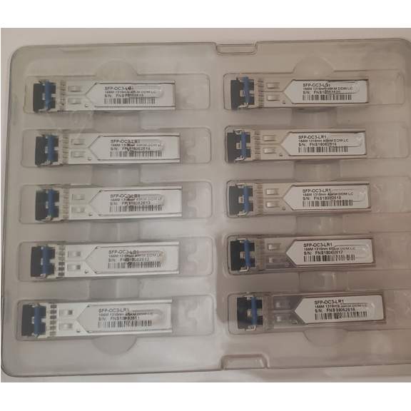 Lot of 10 SFP-OC3-LR1 Cisco Compatible 155M 1310NM 40KM DDM LC