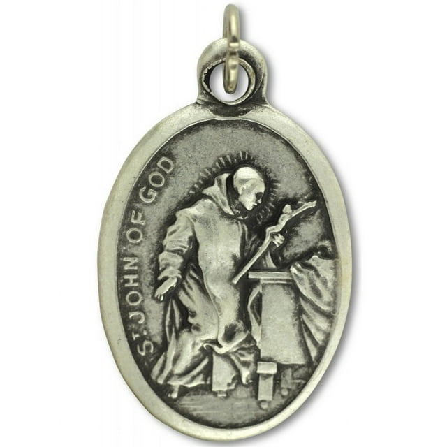 Lot of 10 Saint John of God Medal Patron Saint of Nurses 1 inch