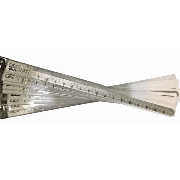 Lot of 10 Stainless Steel 18" Printers Typesetters Hook Rulers B&H Syracuse, NY