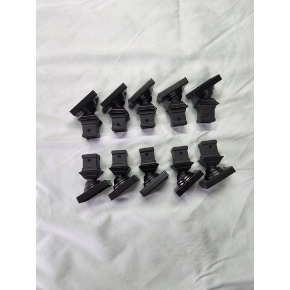 Lot of 10 rectangle IronPro Kneewall Stair Kit 1/2 Satin Black Iron Balusters