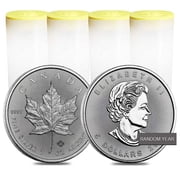 Lot of 100 - 1 oz Silver Canadian Maple Leaf BU Random Year