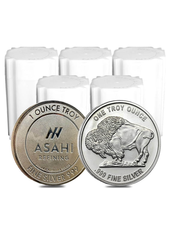 Lot of 100 - 1 oz Silver Generic Rounds .999 Fine (Varied Condition)