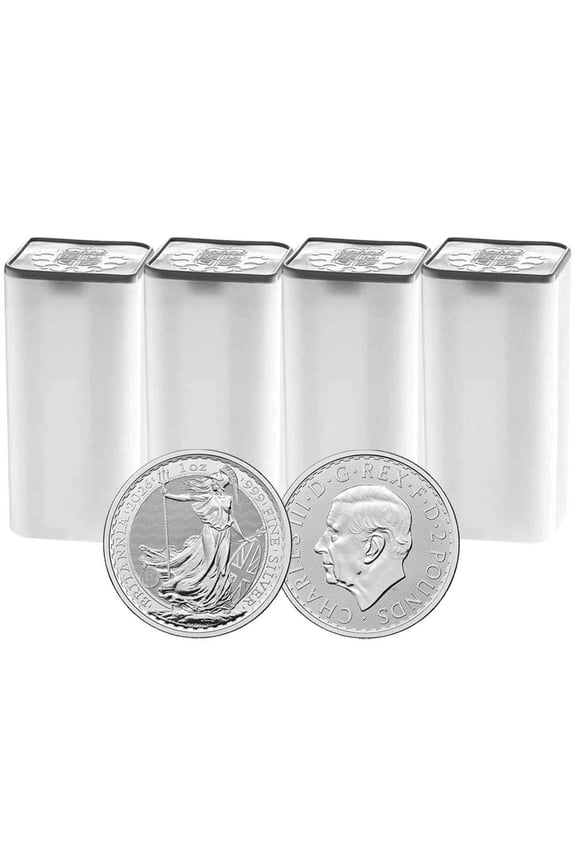 Lot of 100 - U.K. 2026 2 1-oz Silver Britannia .999 BU