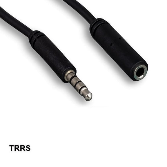 Lot of 10pc Kentek 12 Feet FT TRRS 3.5mm AUX Audio Mic Extension Cable Cord for MP3 Notebook SmartPhone