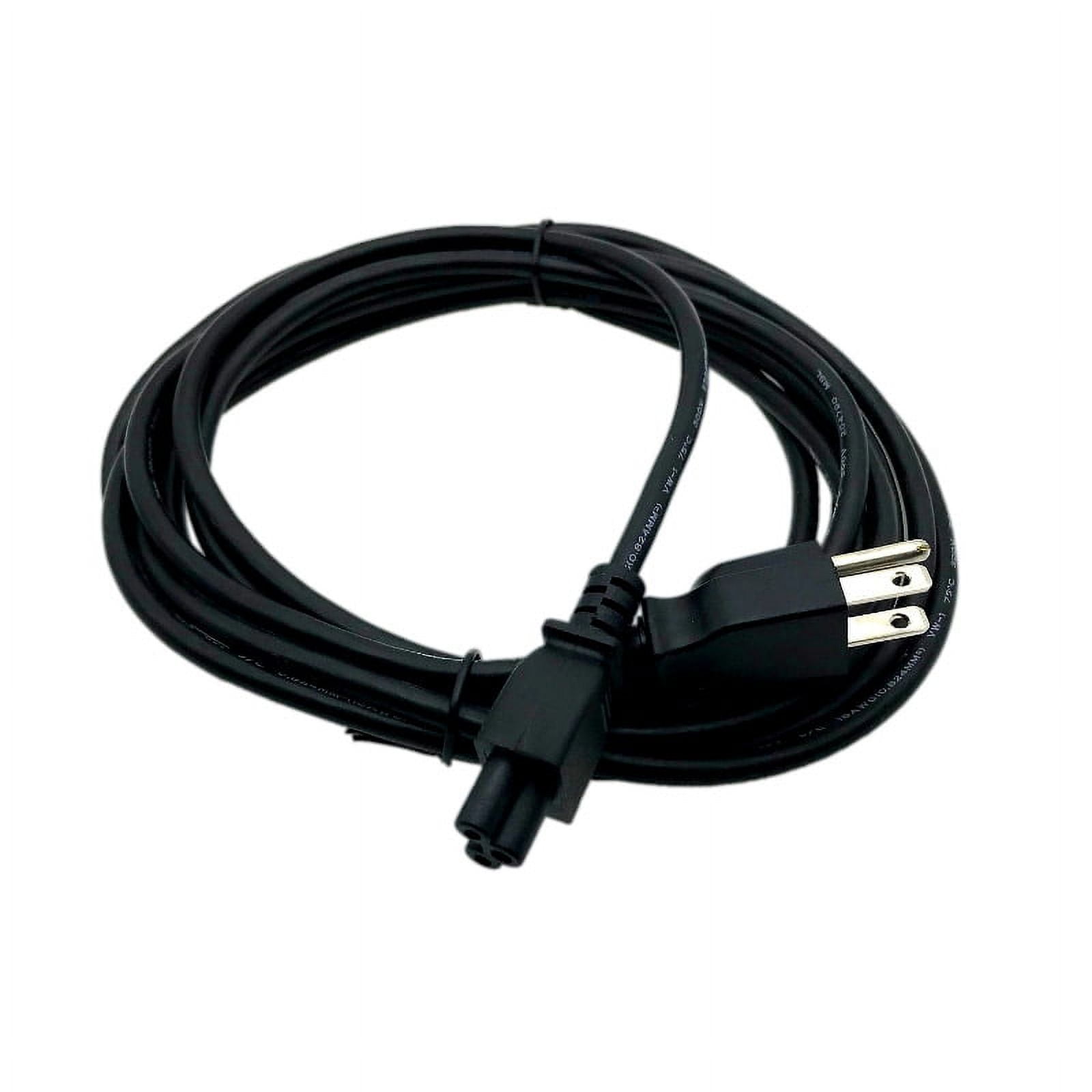 3-Prong Laptop Power Cord (Mickey Mouse To AC) - 5ft Cable For Toshiba, Dell, HP, Acer, IBM