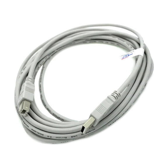 Lot of 10pc Kentek 15 Feet FT USB Cable Cord For EPSON Printer C86 C88 WF-6590 WF-8590 R220 R260 XP-440 WF-100 Beige