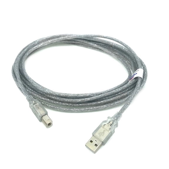 Lot of 10pc Kentek 15 Feet FT USB DATA Cable Cord For SIMMONS SD5X, SD5K, SD7PK, SD7K Drum Set Module Clear
