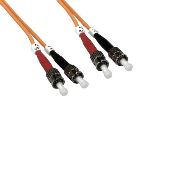 Lot of 10pc Kentek 2 Meter 2M Fiber optic cable ST to ST ST/ST OM2 multi-mode duplex 50/125 standard zipcore patch cord