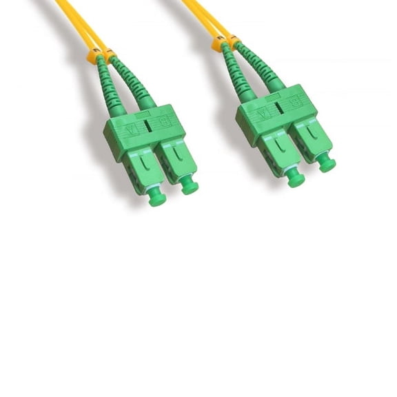 Lot of 10pc Kentek 3 Meter 3M SC/APC to SC/APC Fiber Optic Cable OS2 9/125 Duplex Single-Mode Patch Cord OFNR