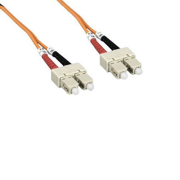 Lot of 10pc Kentek 5 Meter 5M Fiber optic cable SC to SC SC/SC OM2 multi-mode duplex 50/125 standard zipcore patch cord