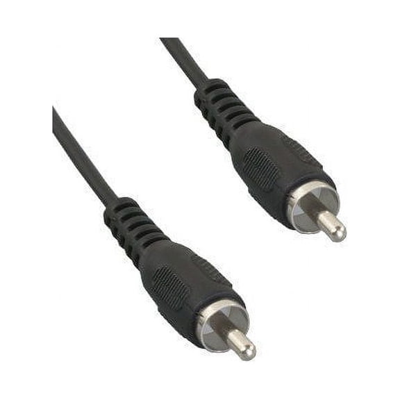 Lot of 10pc Kentek 6 Feet FT RCA standard composite video cable cord connector male to male M/M black