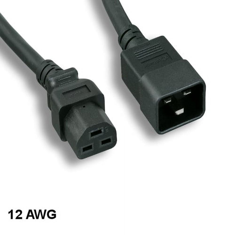 Lot of 10pc Kentek 8 Feet Ft IEC320 C20 to C21 AC Power Cable 12 AWG 20A/250V SJT Network/PDU/UPS