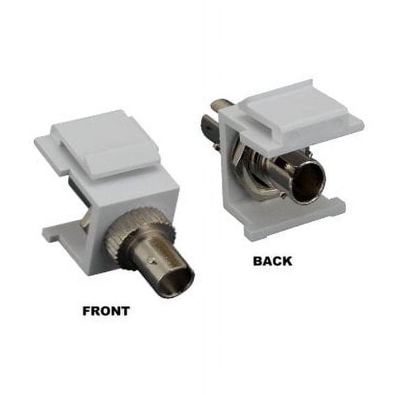 Lot of 10pc Kentek Fiber optic ST simplex keystone modular jack adapter coupler multimode