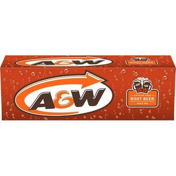 Lot of 12 A & W Root Beer Drink Cans 355ml 12 Fl. Oz