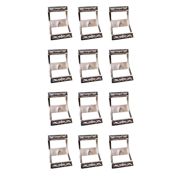 Lot of 12 Conway Buckles 7/8" Nickel Horse Saddle Headstall Reins Tack 403RT05-12