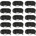 thumbnail image 1 of Lot of 15 sleep masks for soft eyes with black nose cushion, 1 of 5