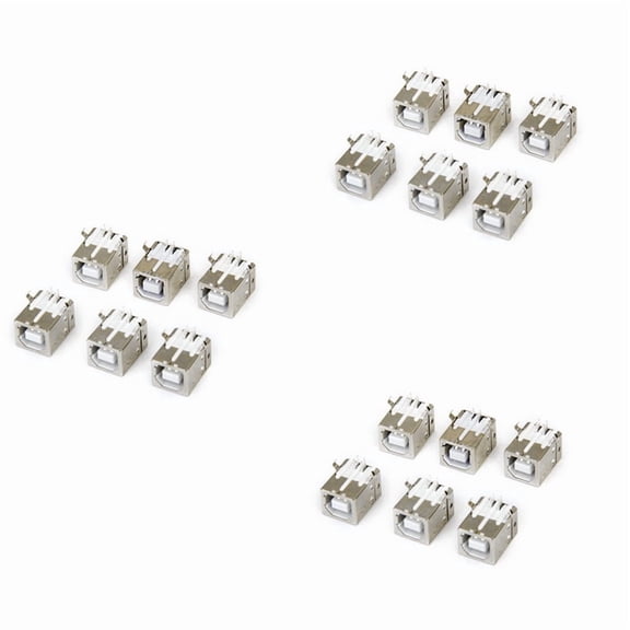Lot of 18pcs Replacement USB Connector Socket Type B Female Right Angle