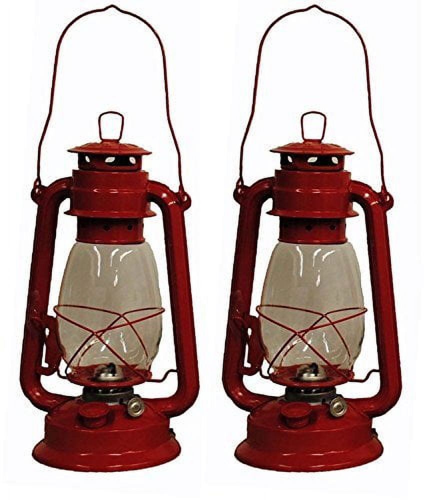 Electric Lantern Table Lamp RED 12 Electric Hurricane Lantern, On-off  Toggle Switch, Handmade Rustic Lantern Lamp 