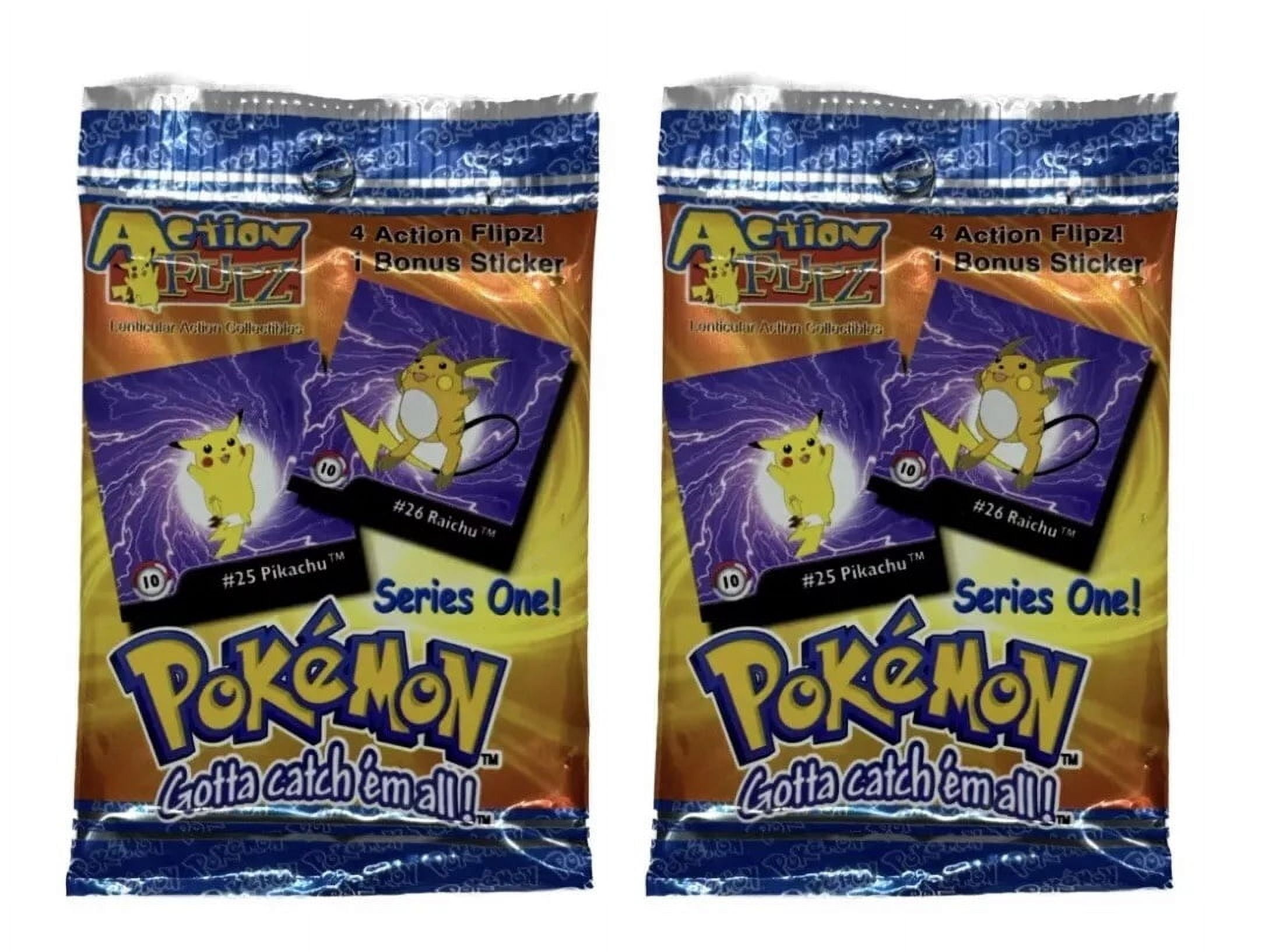 Lot of (2) 1999 Pokmon Artbox Action Flipz Series One Booster Packs -  Walmart Business Supplies