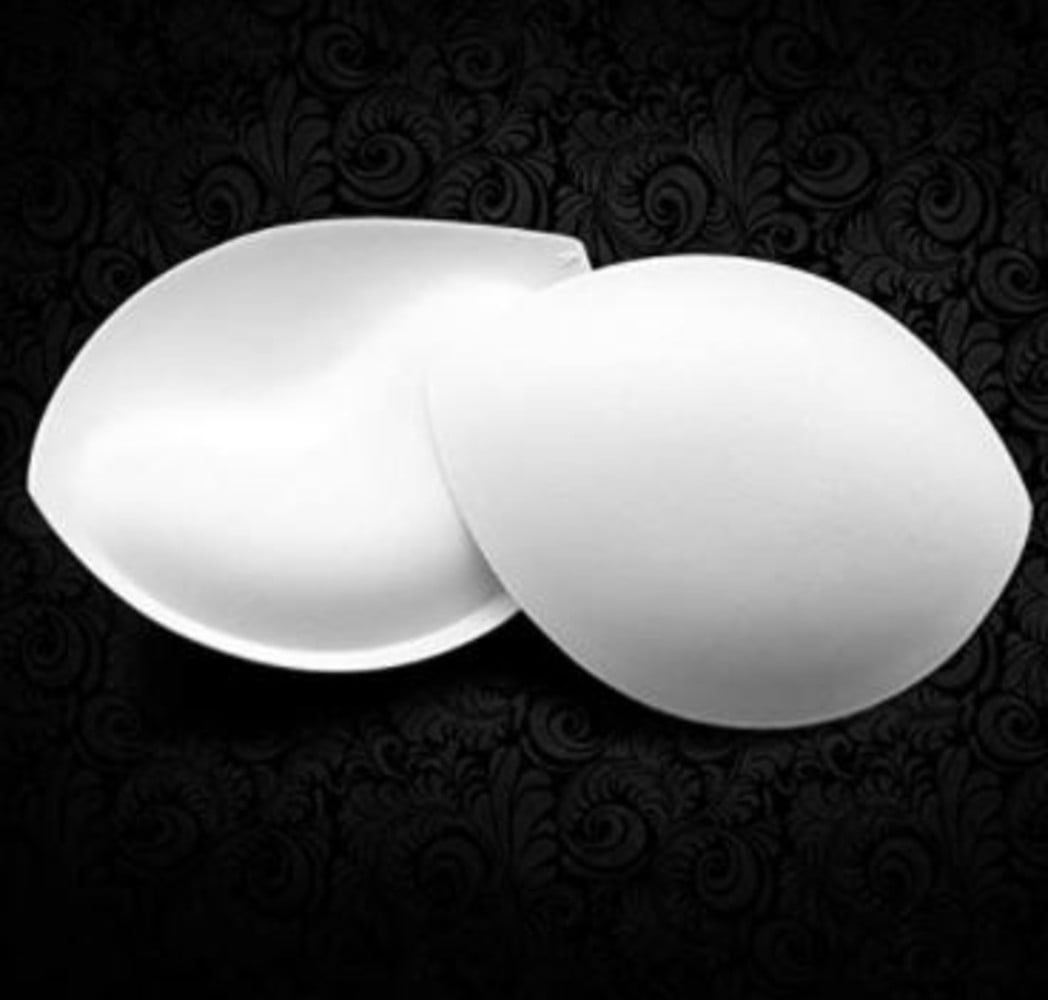 Lot of 2 Allary Push Up Pads Bra Enhancers, White, Full Size Pad