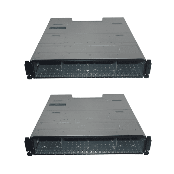 Lot of 2 Dell Compellent SC420 2U Rackmount JBOD Direct Attached Storage Array (J6V29)