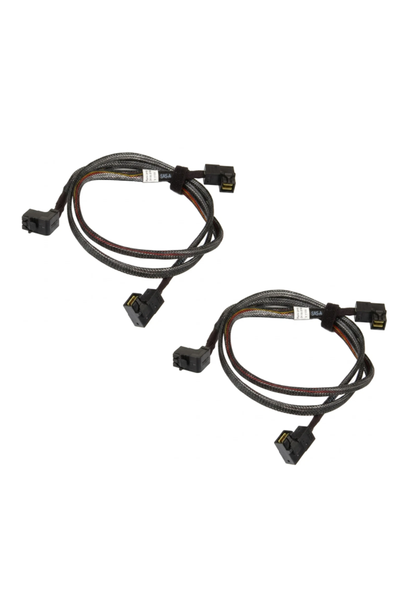 Lot of 2 Dell PowerEdge R740 3.5-Inch Mid Bay Dual Mini-SAS HD Data Cables