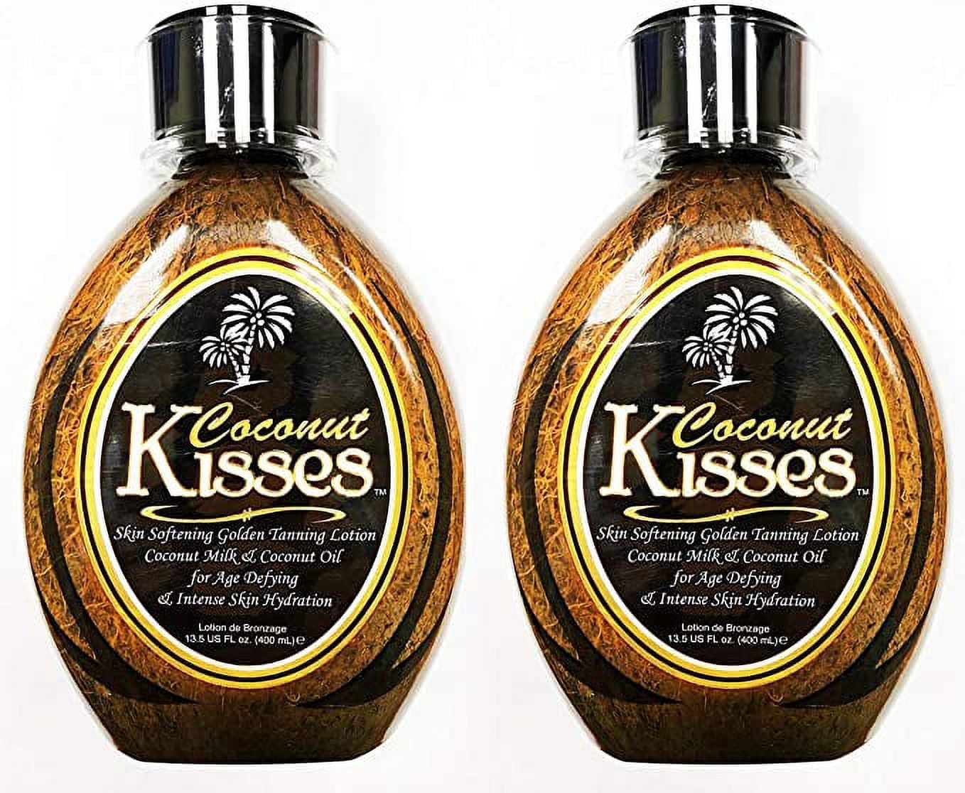 CAC Base Lotion 2個ココナッツ1個 Ed Hardy Coconut Kisses Tanning Lotion, 13.5 oz, Ultra-Darkening