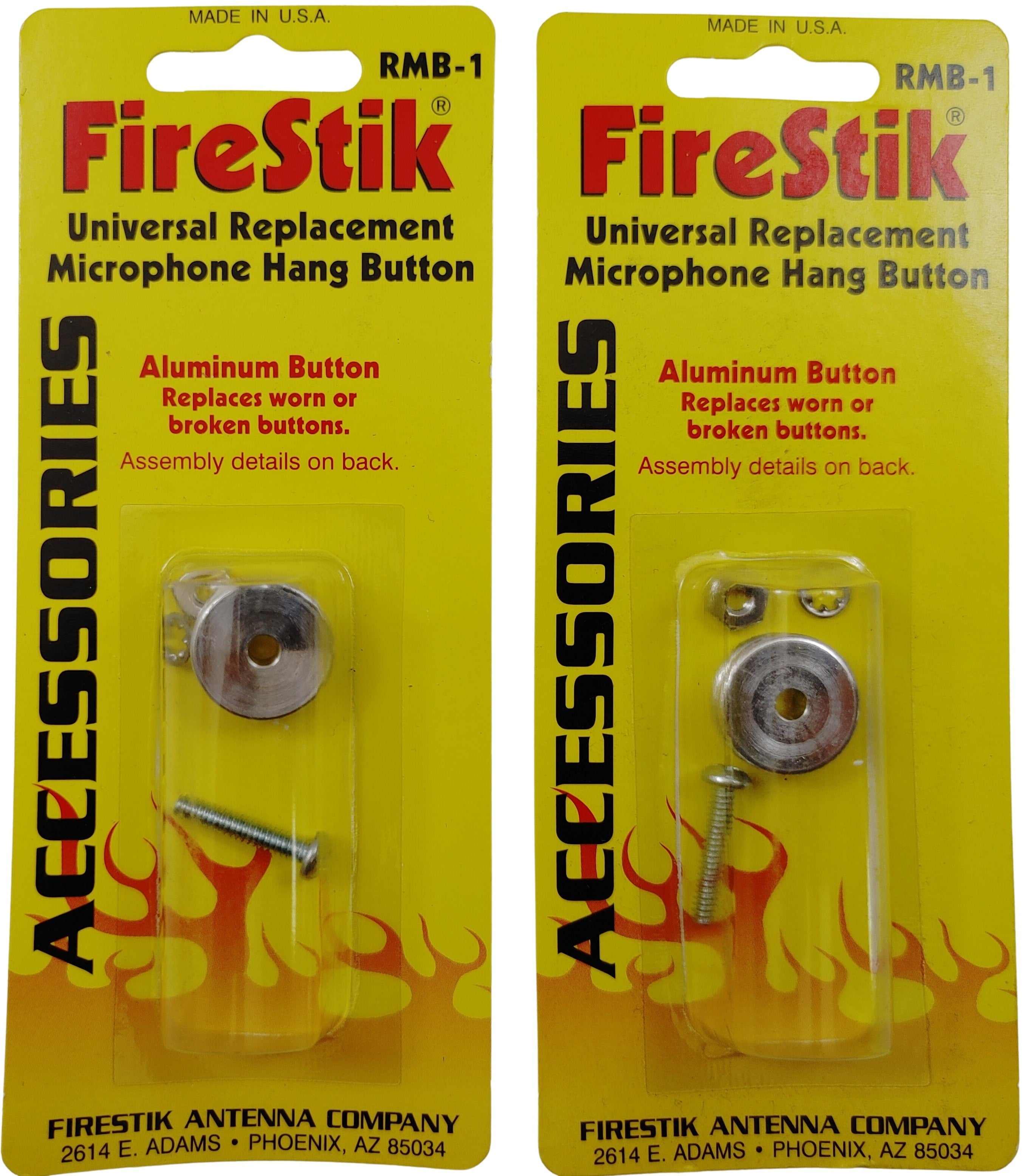 Lot of 2 Firestik RMB1 Universal Replacement CB Radio Microphone