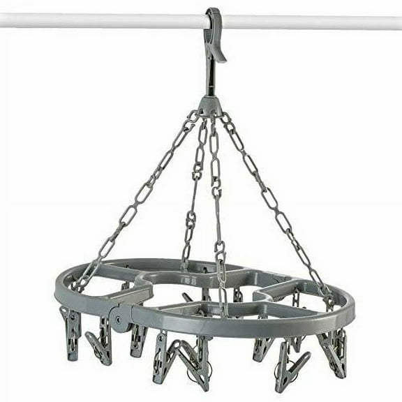 Lot of 2 Klager's Foldable 16 Peg Clip And Drip Laundry Drying Rack