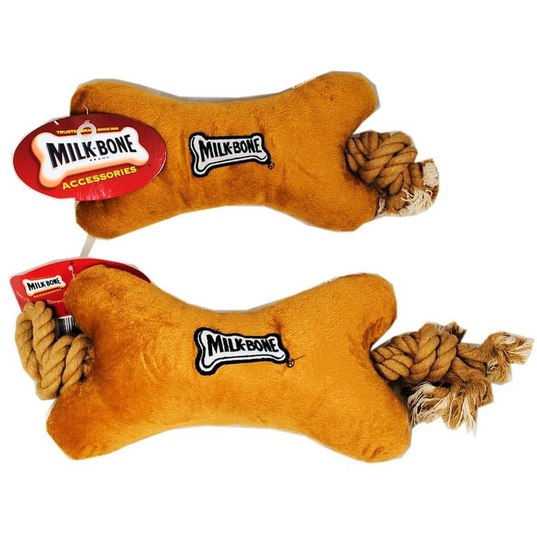 milk bone dog toy plush