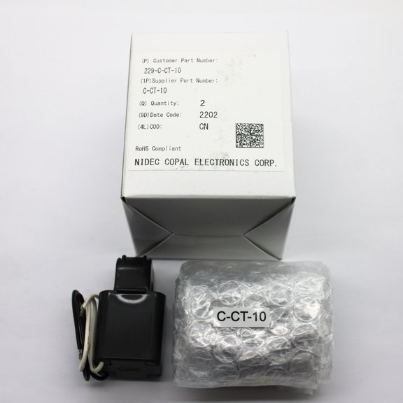 Lot of 2 - Nidec 60A 10Hz - 5kHz Current Sense Transformers C-CT-10