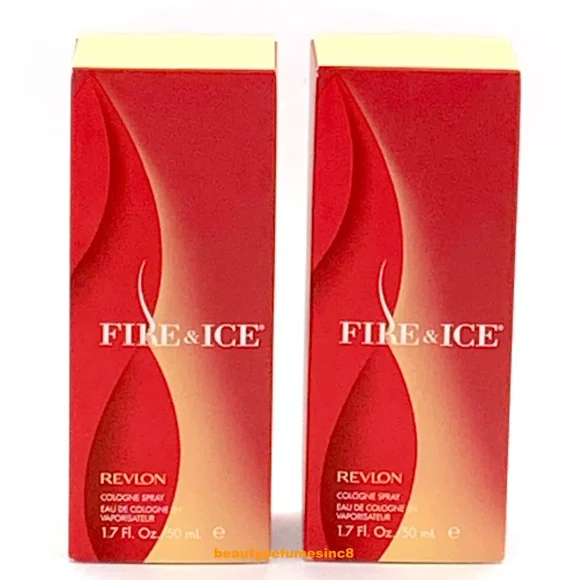 Lot of 2 Pcs - Fire and Ice Perfume by Revlon 1.7 oz Cologne Spray Women's NEW