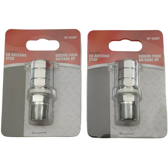 Lot of 2 RoadPro RP-105ADT Heavy Duty CB Radio Antenna SO-239 Stud Mount 3/8x24