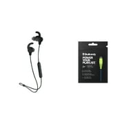 Lot of 2 Skullcandy Jib+ Active Wireless in-ear headphones with Microphone in Black with Free 4ft Micro USB Cable