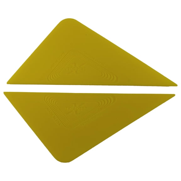 Lot of 2 Yellow Tri-Edge X Window Film Tint Installation Tool